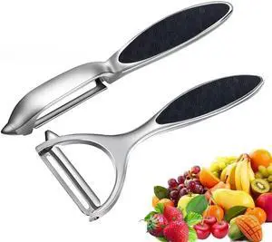 Vegetable Peeler, Stainless Steel Multi-function Potato Fruit Peeler Set, Y & I Shape Swivel Blades Kitchen Household Peeling Tools Vegetable Peeler, Stainless Steel Multi-function Potato Fruit Peeler Set, Y & I Shape Swivel Blades Kitchen Household Peeling Tools