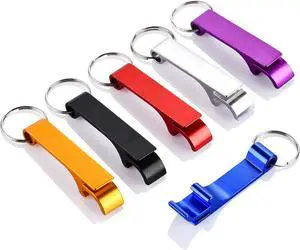 6PCS Colorful Key Chain Beer Bottle Openers for Bar and Home, 6 Color 6PCS Colorful Key Chain Beer Bottle Openers for Bar and Home, 6 Color