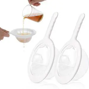 2 Pcs Plastic Fine Mesh Strainer, Nylon Ultra-Fine Juice Strainer Fine Mesh Sieve Small Coffee Strainers with Handle Mini Brine Shrimp Separation Net for Nut Milk, Yogurt, Honey, Wine (300/400 Mesh) 2 Pcs Plastic Fine Mesh Strainer, Nylon Ultra-Fine Juice Strainer Fine Mesh Sieve Small Coffee Strainers with Handle Mini Brine Shrimp Separation Net for Nut Milk, Yogurt, Honey, Wine (300/400 Mesh)