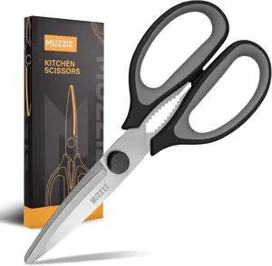 Kitchen Scissors All Purpose, Heavy Duty Stainless Steel Come Apart Kitchen Shears for Food, Herbs, Meat, Fish with Soft Comfort Grip Handle - 8.3-Inch Black Kitchen Scissors All Purpose, Heavy Duty Stainless Steel Come Apart Kitchen Shears for Food, Herbs, Meat, Fish with Soft Comfort Grip Handle - 8.3-Inch Black