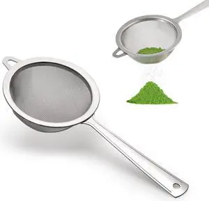 Matcha Sifter | Tea Strainer | Very Fine Mesh | Stainless Steel | Eliminate Clumps In Matcha Green Tea Powder Matcha Sifter | Tea Strainer | Very Fine Mesh | Stainless Steel | Eliminate Clumps In Matcha Green Tea Powder