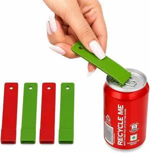 Pop Can Opener 4 Pack Beer Can Opener, Soda Can Tab Opener, Party Essential Tool, Great Tool for Bartenders Pop Can Opener 4 Pack Beer Can Opener, Soda Can Tab Opener, Party Essential Tool, Great Tool for Bartenders