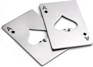 Bottle Opener-Stainless Steel Credit Card Size Casino Bottle Opener for Your Wallet-2 pcs Bottle Opener-Stainless Steel Credit Card Size Casino Bottle Opener for Your Wallet-2 pcs