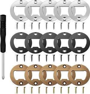 15 Set Bottle Opener Inserts Stainless Steel Insert with Screws Screwdriver 15 Set Bottle Opener Inserts Stainless Steel Insert with Screws Screwdriver
