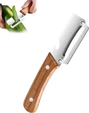 2-in-1 Multifunctional Vegetable Peeler, Premium Vegetable Peeler with Wooden Handle and Bottle Opener, Kitchen Tool for Fruit Apple Potato Pumpkin Papaya (1PC) 2-in-1 Multifunctional Vegetable Peeler, Premium Vegetable Peeler with Wooden Handle and Bottle Opener, Kitchen Tool for Fruit Apple Potato Pumpkin Papaya (1PC)