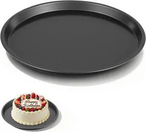 10 Inch Cookie Cake Pan, Round Cake Pan Round Cookie Sheet Nonstick Giant Shollow Baking Pans Cakes Tray Pans for Home Kitchen Baking 10 Inch Cookie Cake Pan, Round Cake Pan Round Cookie Sheet Nonstick Giant Shollow Baking Pans Cakes Tray Pans for Home Kitchen Baking