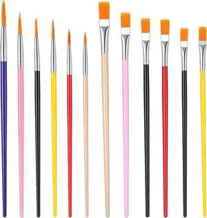 12PCS Cake Painting Brushes Set - Paint Brush for Cookies Cookie Paint Brushes Decorating for Dusting Edible Glitter Color for Painting Pastry, Cookie 12PCS Cake Painting Brushes Set - Paint Brush for Cookies Cookie Paint Brushes Decorating for Dusting Edible Glitter Color for Painting Pastry, Cookie