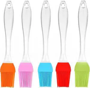 Silicone Pastry Brush 5 Pack Basting Brush Heat Resistant Silicone Pastry Brush 5 Pack Basting Brush Heat Resistant