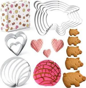 R HORSE Mexican Cookie Cutter Set Concha Bread Mold R HORSE Mexican Cookie Cutter Set Concha Bread Mold