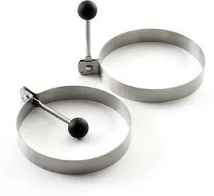 Norpro Stainless Steel Round Egg/Pancake Rings, 3.75", Silver Norpro Stainless Steel Round Egg/Pancake Rings, 3.75", Silver
