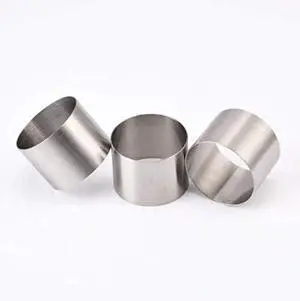 2 PCS 5CM Diameter 2" Mini Seamless Round Mousse Ring Stainless Steel Cake Mold Cookie Cutting Mold Baking Mold 2 PCS 5CM Diameter 2" Mini Seamless Round Mousse Ring Stainless Steel Cake Mold Cookie Cutting Mold Baking Mold