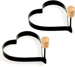 Norpro Nonstick Heart Pancake/Egg Rings, Set of 2 Norpro Nonstick Heart Pancake/Egg Rings, Set of 2