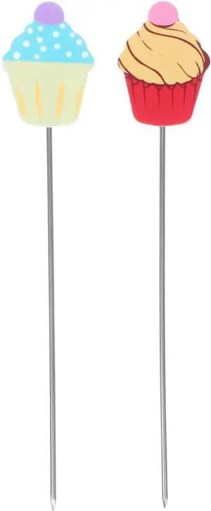 2Pcs Stainless Steel Cake Tester Needles Baking Probes for Accurate Doneness Testing of Cakes Bread Cookies Muffins Kitchen Baking Tools 2Pcs Stainless Steel Cake Tester Needles Baking Probes for Accurate Doneness Testing of Cakes Bread Cookies Muffins Kitchen Baking Tools