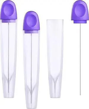 3 pcs Cake Tester Stainless Steel Baking Tester with Cover Reusable Metal Mini Cupcake Needle Sticks for Bread Pastry Biscuit Muffin Cookie Baking (Blue) 3 pcs Cake Tester Stainless Steel Baking Tester with Cover Reusable Metal Mini Cupcake Needle Sticks for Bread Pastry Biscuit Muffin Cookie Baking (Blue)