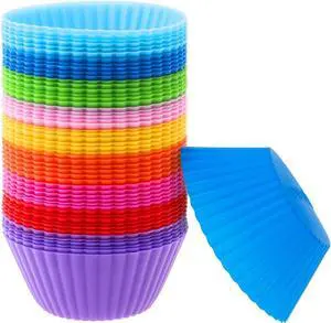 54 Pack Silicone Muffin Cups, Selizo Silicone Cupcake Baking Cups Reusable Muffin Liners Cupcake Wrapper Cups Holders for Muffins, Cupcakes, and Candies 54 Pack Silicone Muffin Cups, Selizo Silicone Cupcake Baking Cups Reusable Muffin Liners Cupcake Wrapper Cups Holders for Muffins, Cupcakes, and Candies