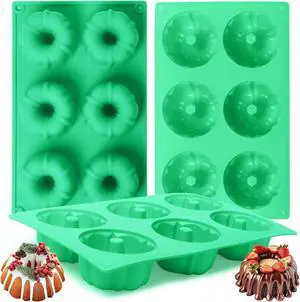 3Pcs Silicone Original Cake Pan, 6Cavity Mini Heritage Cake Silicone Mold for BakingNon-stick Baking Mold for Cupcake Cornbread Brownie Jello (Original) 3Pcs Silicone Original Cake Pan, 6Cavity Mini Heritage Cake Silicone Mold for BakingNon-stick Baking Mold for Cupcake Cornbread Brownie Jello (Original)