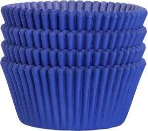 URATOT 100 Pieces Blue Cupcake Liners Cupcake Wrappers Baking Cups Cupcake Cases for Birthday, Wedding, Baby Shower, 2 Inches URATOT 100 Pieces Blue Cupcake Liners Cupcake Wrappers Baking Cups Cupcake Cases for Birthday, Wedding, Baby Shower, 2 Inches