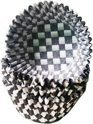 Black Checkered Cupcake liners,100pcs Baking Cups for Halloween Decorations Black Checkered Cupcake liners,100pcs Baking Cups for Halloween Decorations