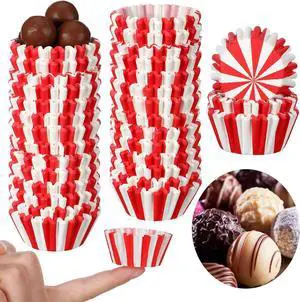 Pinkunn 600 Count Red White Stripe Mini Cupcake Liner Baking Cups Paper Small Candy Cups Making Supplies Baking Cupcake Liner Supplies Holiday Muffin Chocolate Making Wrappers Candy Paper Pinkunn 600 Count Red White Stripe Mini Cupcake Liner Baking Cups Paper Small Candy Cups Making Supplies Baking Cupcake Liner Supplies Holiday Muffin Chocolate Making Wrappers Candy Paper