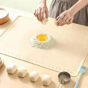 Silicone Baking Mat 28" x 20"Extra Thick Baking Mat with Measurements Non-stick Pastry Mats for Rolling Dough,Bread,Pie,Cookies,Pizza and fondant,Food Grade Kneading mat Silicone Baking Mat 28" x 20"Extra Thick Baking Mat with Measurements Non-stick Pastry Mats for Rolling Dough,Bread,Pie,Cookies,Pizza and fondant,Food Grade Kneading mat