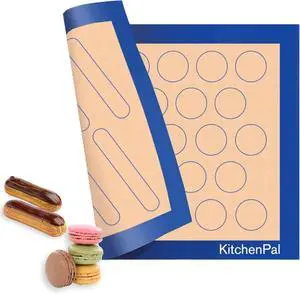 Extra-Thick Silicone Baking Mat Two-Sided Pastry Sheet for Cookies, Macarons & Elciar, Food Grade, BPA Free, Reusable, Non-Stick, 11.8 x 15.7 Inch Extra-Thick Silicone Baking Mat Two-Sided Pastry Sheet for Cookies, Macarons & Elciar, Food Grade, BPA Free, Reusable, Non-Stick, 11.8 x 15.7 Inch