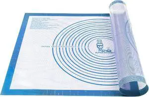 Nonstick Silicone Pastry Mat Extra Large with Measurements Dough Baking Mat Nonstick Silicone Pastry Mat Extra Large with Measurements Dough Baking Mat