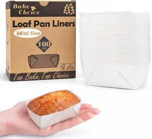 Bake Choice 100 Mini Loaf Pan Liners Compatible with Wilton Mini Loaf Pan Bake Choice 100 Mini Loaf Pan Liners Compatible with Wilton Mini Loaf Pan