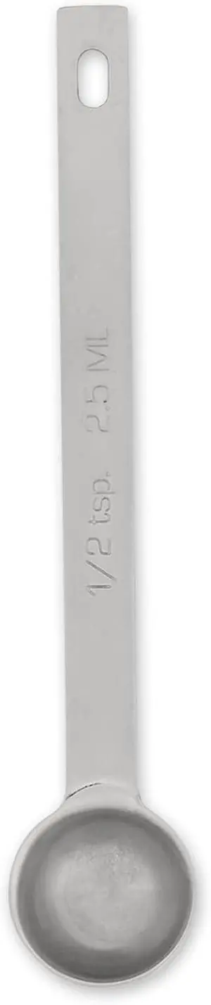 RSVP International Endurance Kitchen Collection Open Stock Measuring Spoon, Stainless Steel, Dishwasher Safe, 0.5-Teaspoon RSVP International Endurance Kitchen Collection Open Stock Measuring Spoon, Stainless Steel, Dishwasher Safe, 0.5-Teaspoon