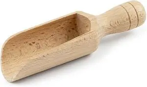 1PC Natural European Beechwood Scoop, 5.5-Inch - Multipurpose Small Wooden Spoon for Flour, Sugar, Coffee & Bath Salts - Durable Kitchen & Laundry Canister Scoop 1PC Natural European Beechwood Scoop, 5.5-Inch - Multipurpose Small Wooden Spoon for Flour, Sugar, Coffee & Bath Salts - Durable Kitchen & Laundry Canister Scoop
