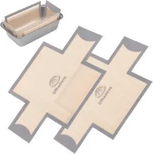 2 pack Silicone Bread Loaf Pan Liners, Nonstick and Reusable Bread pan Mat. Loaf pan liners for baking bread 9x5,Silicone bread sling for loaf pan 2 pack Silicone Bread Loaf Pan Liners, Nonstick and Reusable Bread pan Mat. Loaf pan liners for baking bread 9x5,Silicone bread sling for loaf pan