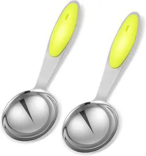 2Pcs 2 Tablespoon Measuring Spoon with Grip, 2tbsp (15ml) Scoop Stainless Steel Tablespoon Measuring for Coffee, Tea, Soup 2Pcs 2 Tablespoon Measuring Spoon with Grip, 2tbsp (15ml) Scoop Stainless Steel Tablespoon Measuring for Coffee, Tea, Soup