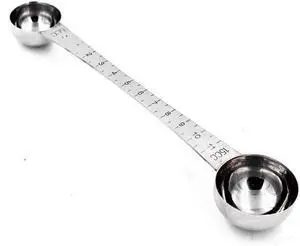 CoaGu Dual-Measure Coffee Scoop Set: 1 Tsp (5ml) & 1 Tbsp (15ml) Long-Handled Stainless Steel Scoops for Precise Coffee and Baking Measurements CoaGu Dual-Measure Coffee Scoop Set: 1 Tsp (5ml) & 1 Tbsp (15ml) Long-Handled Stainless Steel Scoops for Precise Coffee and Baking Measurements