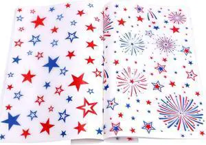 WorldBazaar 4th of July Wax Paper Sheets 100PCS Patriotic Baking Supplies WorldBazaar 4th of July Wax Paper Sheets 100PCS Patriotic Baking Supplies