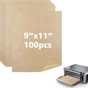 9 x11 inch Air Fryer Parchment Paper Squares, 100 Sheets Unbleached Pre-Cut Baking Disposable Paper Liner for Cuisinart Non-Stick Air Fryer Toaster Oven 9 x11 inch Air Fryer Parchment Paper Squares, 100 Sheets Unbleached Pre-Cut Baking Disposable Paper Liner for Cuisinart Non-Stick Air Fryer Toaster Oven