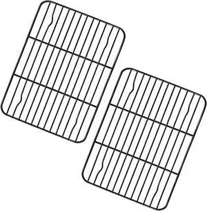 TeamFar Cooling Rack, 8.75" x 6.25" Coated Stainless Steel Wire Rack TeamFar Cooling Rack, 8.75" x 6.25" Coated Stainless Steel Wire Rack