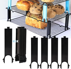 4PCS Saving Harvest Cooling Rack Stacker - Cooling Rack Organizer, Stacking Clips for Cookie & Stackable Cooling Rack, Cookie Bread Cake Cooling Rack Baking Gifts (Black, Large 4pcs) 4PCS Saving Harvest Cooling Rack Stacker - Cooling Rack Organizer, Stacking Clips for Cookie & Stackable Cooling Rack, Cookie Bread Cake Cooling Rack Baking Gifts (Black, Large 4pcs)