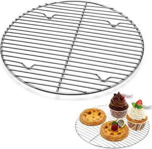 Round Cooling Rack Roasting Wire for Baking, Bread Cooling Rack, Round Grill Grate Pizza Steamer Rack Stainless Steel Cookie Rack Casserole Frying Pan (Height 0.59 cm, Diameter 8.66 cm) Round Cooling Rack Roasting Wire for Baking, Bread Cooling Rack, Round Grill Grate Pizza Steamer Rack Stainless Steel Cookie Rack Casserole Frying Pan (Height 0.59 cm, Diameter 8.66 cm)