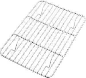 Line Roasting Racks, 1 Pcs 9.8 Inch x 7.3 Inch High Strength Stainless Steel Grill Racks for Baking and Cooling of Barbeque in Oven, Party, Dinning and Outdoors (9.8 inch) Line Roasting Racks, 1 Pcs 9.8 Inch x 7.3 Inch High Strength Stainless Steel Grill Racks for Baking and Cooling of Barbeque in Oven, Party, Dinning and Outdoors (9.8 inch)