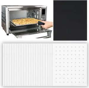 Parchment Paper Sheets for Toaster Oven Air Fryer 9 x 11 Compatible with Gowise, Cuisinart, Black Decker, Emeril Lagasse, Breville + More, Perforated Non-Stick Paper Liners for Cooking on Oven Rack Parchment Paper Sheets for Toaster Oven Air Fryer 9 x 11 Compatible with Gowise, Cuisinart, Black Decker, Emeril Lagasse, Breville + More, Perforated Non-Stick Paper Liners for Cooking on Oven Rack