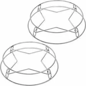 Round Steamer Rack and Cooling Rack, Stainless Steel Rack for Cooking, Wire Instant Pot Trivet, Stainless Steel Baking Steaming Grilling Rack, 2 Piece Round Steamer Rack and Cooling Rack, Stainless Steel Rack for Cooking, Wire Instant Pot Trivet, Stainless Steel Baking Steaming Grilling Rack, 2 Piece