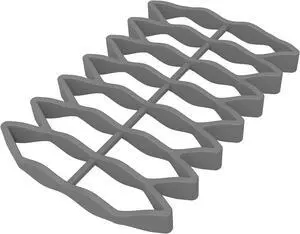 Silicone Roasting Rack - Nonstick, Heat-Safe, for Cooling, Cooking, Baking, and Steaming (Grey) Silicone Roasting Rack - Nonstick, Heat-Safe, for Cooling, Cooking, Baking, and Steaming (Grey)