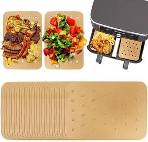 200 Pcs Air Fryer Disposable Paper Liners, Air Fryer Liners, Parchment Paper for Baking, Nonstick Perforated Air Fryer Accessories, HOFHTD Baking Papers for Ninja DZ201 Foodi 6-in-1 8-qt. 2-Basket 200 Pcs Air Fryer Disposable Paper Liners, Air Fryer Liners, Parchment Paper for Baking, Nonstick Perforated Air Fryer Accessories, HOFHTD Baking Papers for Ninja DZ201 Foodi 6-in-1 8-qt. 2-Basket