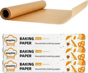 12in x 49ft Unbleached Parchment Paper Roll, High Temperature Resistant Parchment Paper for Baking, Non-Stick Greaseproof Baking Paper for Cooking Grilling Air Frying (Brown, 12in x 49ft) 12in x 49ft Unbleached Parchment Paper Roll, High Temperature Resistant Parchment Paper for Baking, Non-Stick Greaseproof Baking Paper for Cooking Grilling Air Frying (Brown, 12in x 49ft)