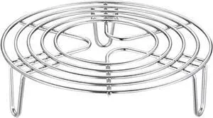 3-in-1 Stainless Steel Steamer Rack & Cooling Rack Multi-Functional Pot Trivet for Cooking, Baking, Dishwasher Safe, Fits Most Pots & Pans (16cm, Silver)(Silver,Size:16x4cm) 3-in-1 Stainless Steel Steamer Rack & Cooling Rack Multi-Functional Pot Trivet for Cooking, Baking, Dishwasher Safe, Fits Most Pots & Pans (16cm, Silver)(Silver,Size:16x4cm)
