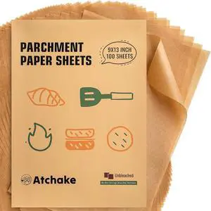 9x13 Inches Parchment Paper Sheets for Baking, Unbleached & Precut 9x13 Inches Parchment Paper Sheets for Baking, Unbleached & Precut
