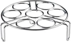 Egg Steaming Rack, 6.2 Inch 7 Egg Hole Round Food Grade Stainless Steel Steamer for Food Steaming, Cooling and Roasting Cooking in Kitchen and Outdoors (1 pcs) Egg Steaming Rack, 6.2 Inch 7 Egg Hole Round Food Grade Stainless Steel Steamer for Food Steaming, Cooling and Roasting Cooking in Kitchen and Outdoors (1 pcs)
