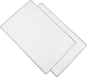Roasting Racks, 2 Pcs 11.8 Inch x 7.9 Inch Stainless Steel Grill Racks Grid Net for Baking and Cooling of Barbeque in Oven, Party, Dinning and Outdoors (2, 11.8 inch x 7.9 inch) Roasting Racks, 2 Pcs 11.8 Inch x 7.9 Inch Stainless Steel Grill Racks Grid Net for Baking and Cooling of Barbeque in Oven, Party, Dinning and Outdoors (2, 11.8 inch x 7.9 inch)
