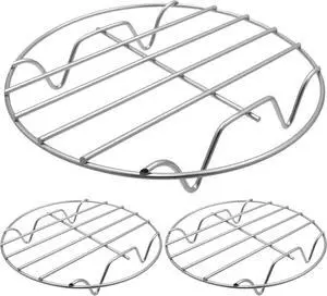 UTALAND Round Cooling Racks Stainless Steel Cooling Rack for Steamer, 6" UTALAND Round Cooling Racks Stainless Steel Cooling Rack for Steamer, 6"