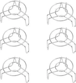 Mini Steaming Rack, 6 Pcs 2.3 Inch Round 304 Stainless Steel Steamer for Food Steaming, Cooling and Roasting Cooking in Kitchen and Outdoors (6) Mini Steaming Rack, 6 Pcs 2.3 Inch Round 304 Stainless Steel Steamer for Food Steaming, Cooling and Roasting Cooking in Kitchen and Outdoors (6)