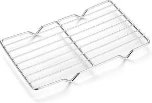 Roasting Rack Stainless Steel Wire Rack for Baking Sheet 5.3 x 8.46 Inch Heavy Duty Wire Grate Oven Grill Rack Oven Rack Cooling Rack Baking Rack with 4 Legs Rectangle Wire Cooking Racks for Meat Roasting Rack Stainless Steel Wire Rack for Baking Sheet 5.3 x 8.46 Inch Heavy Duty Wire Grate Oven Grill Rack Oven Rack Cooling Rack Baking Rack with 4 Legs Rectangle Wire Cooking Racks for Meat